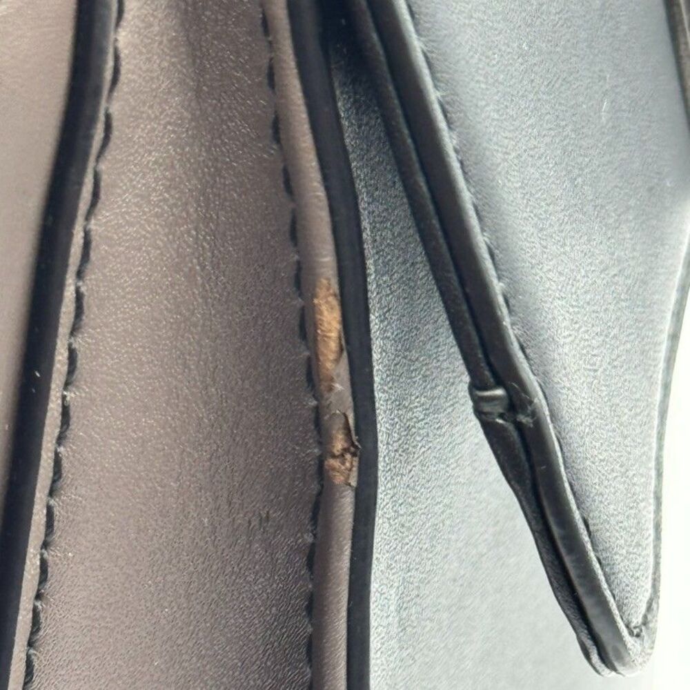 Zac Posen Top Handle Shoulder Strap Eartha Concrete Purse Bag Back Slit Pocket - Picture 2 of 13